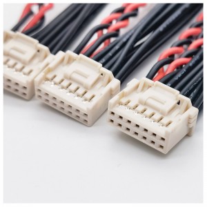 สายเทอร์มินัล Molex 501646-1400 สายรัดคู่แถว 2.0 มม. หุ่นยนต์ลูกกลิ้งแปรงเชื่อมต่อสายเคเบิล